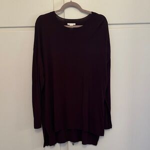 LIKE NEW H&M Maroon Purple Sweater Lightweight